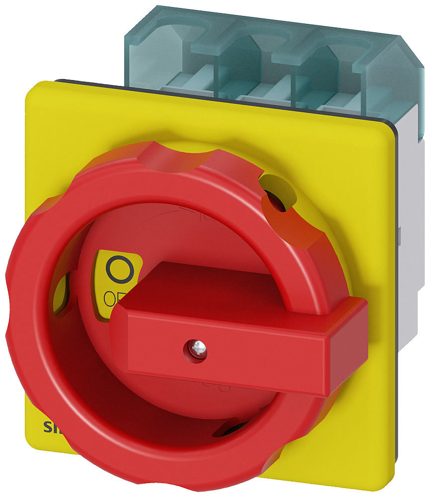 Interruptor giratorio Siemens 3LD2504-0TK53 rojo SENTRON