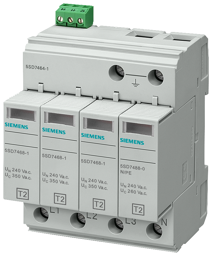 Descargador de sobretensiones Siemens modelo 5SD7464-1