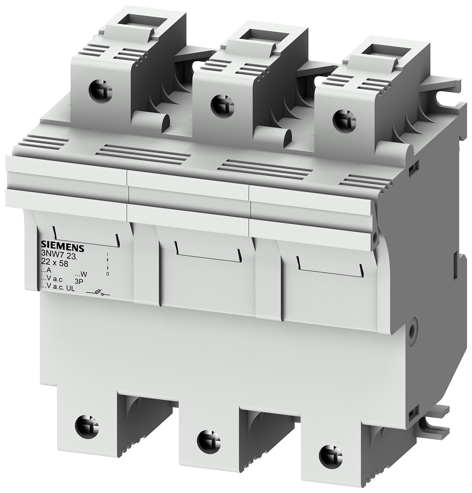 Base portafusibles Siemens 3NW7232 vista del producto