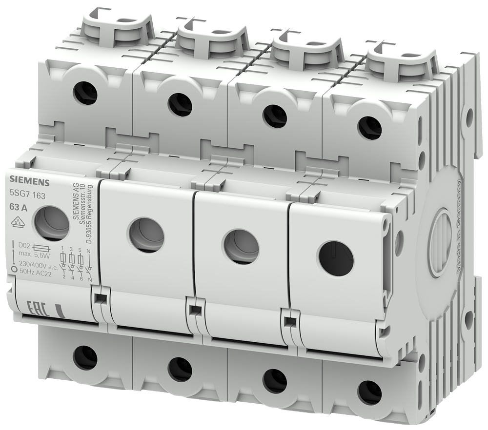 Disyuntor MINIZED Siemens 5SG7163, módulo eléctrico compacto