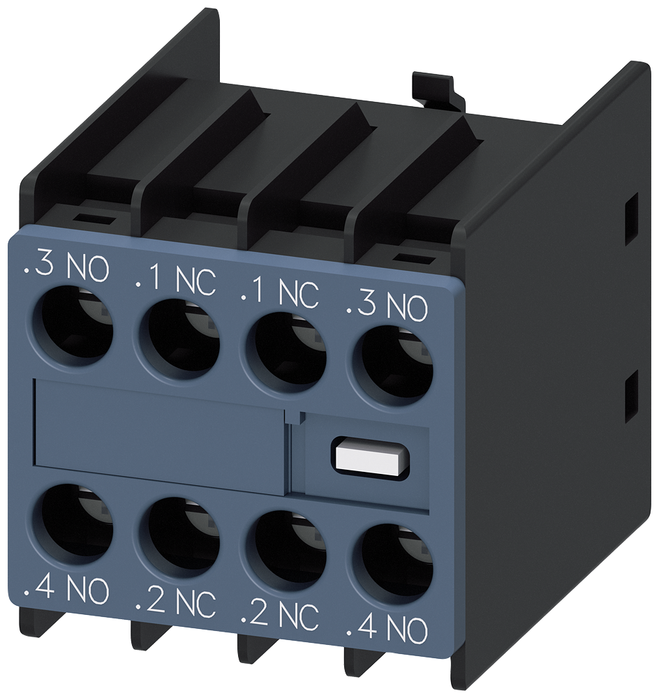 Bloque de contactos Siemens 3RH2911-1FA22 azul para contactores 3RT2 y 3RH2