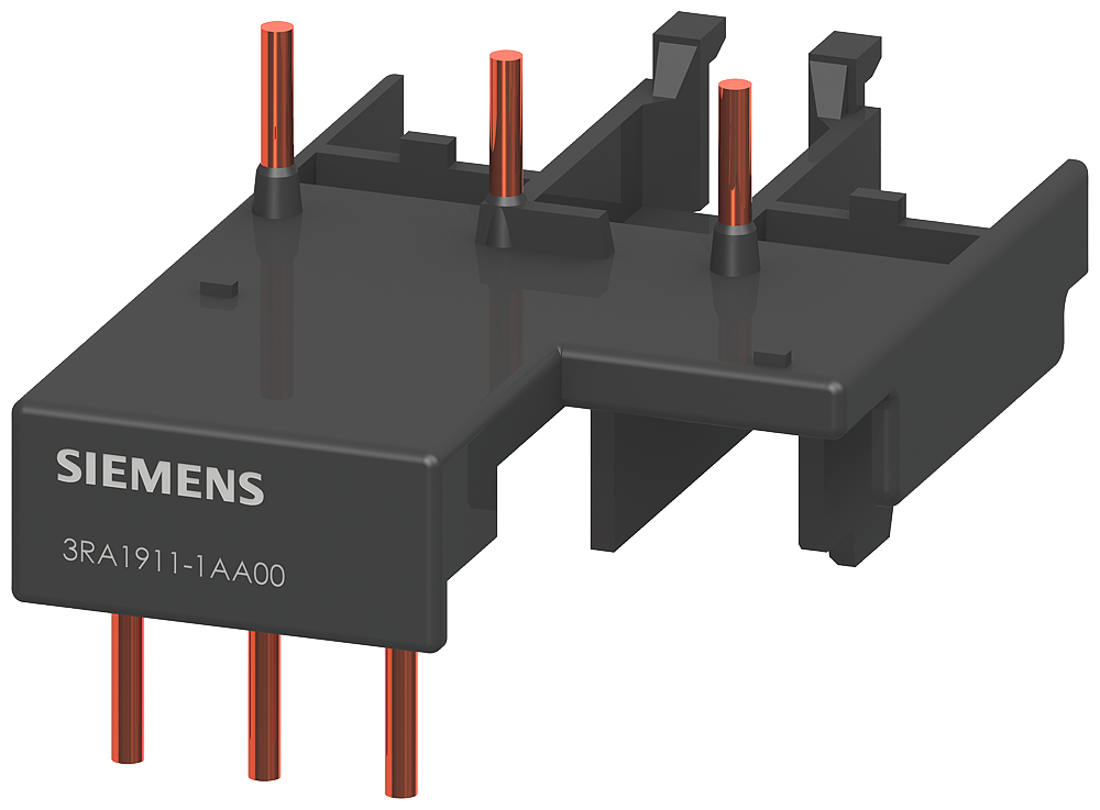 Siemens Bloque De Conexión Eléctrico Y Mecánico 3RA1911-1A Para 3RV1011 3RT2.1 3RW301 Mando AC DC Sirius México