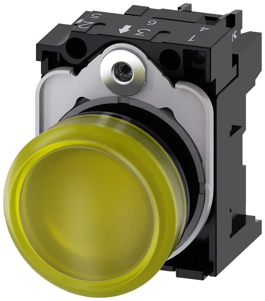 Lámpara de señalización Siemens 3SU1102-6AA30-1AA0 LED 24V AC/DC
