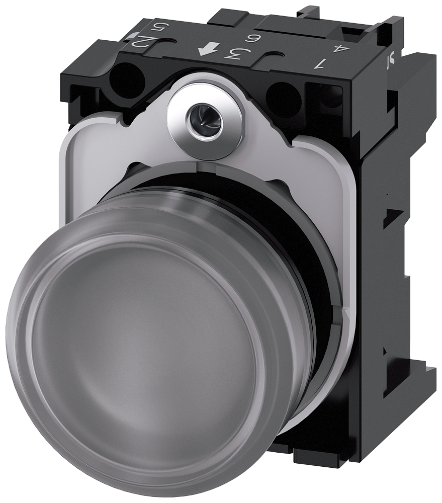 SIRIUS Lámpara de señalización 22 mm LED integrado 24 V Siemens 3SU1102-6AA70-1AA0