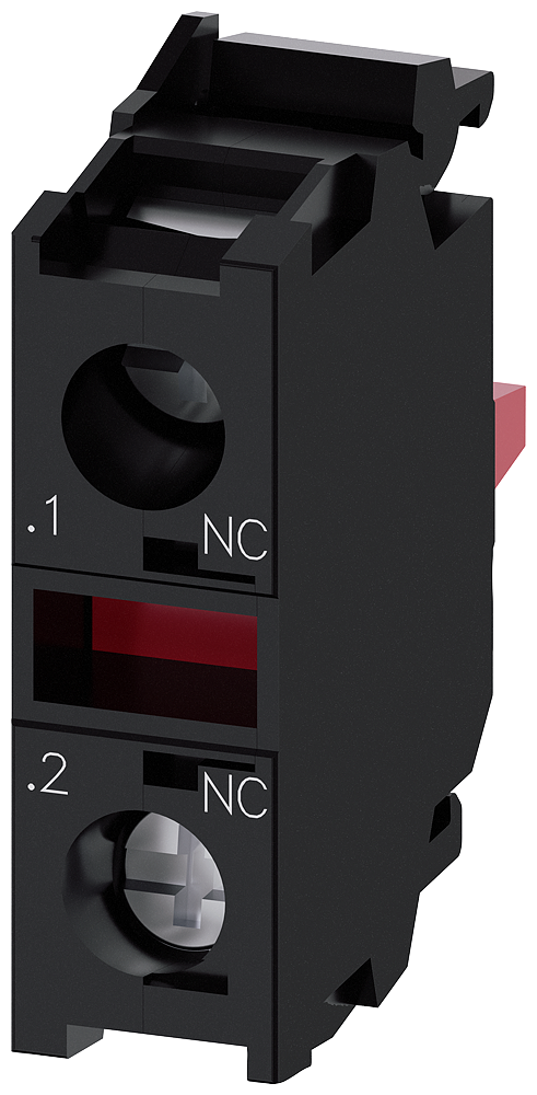 Control Industrial Siemens 3SU1400-1AA10-1CA0 SIRIUS Módulo 1NC negro vista del producto