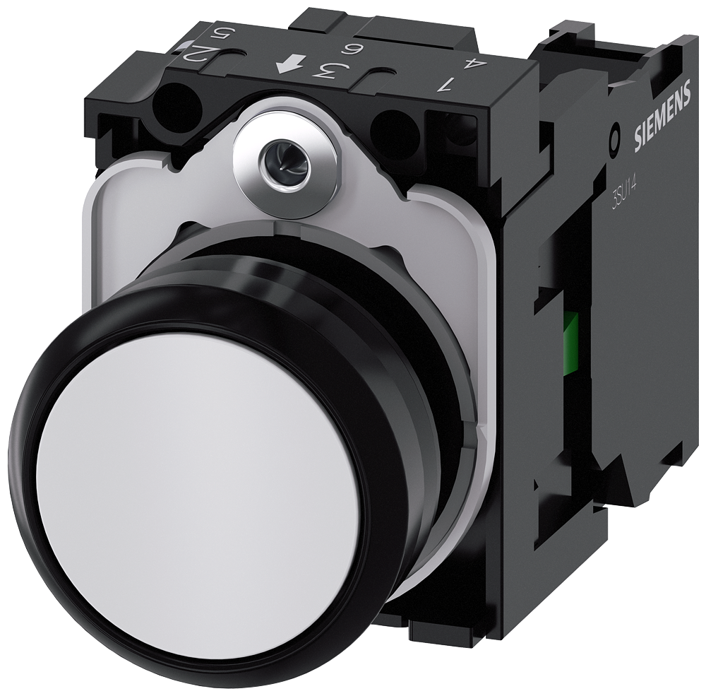 Pulsador Siemens modelo 3SU1100-0AB60-1BA0