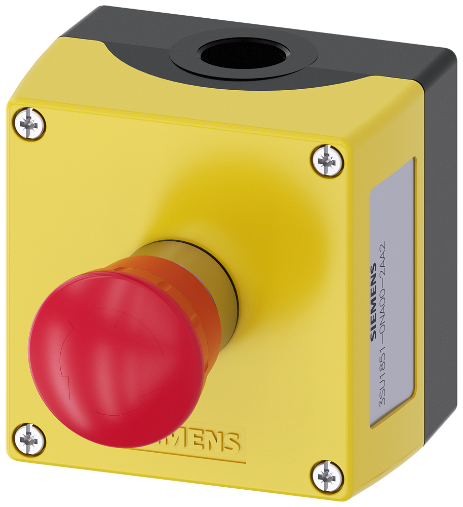 Caja para Aparatos de Mando Paro de Emergencia Siemens 3SU1851-0NA00-2AA2