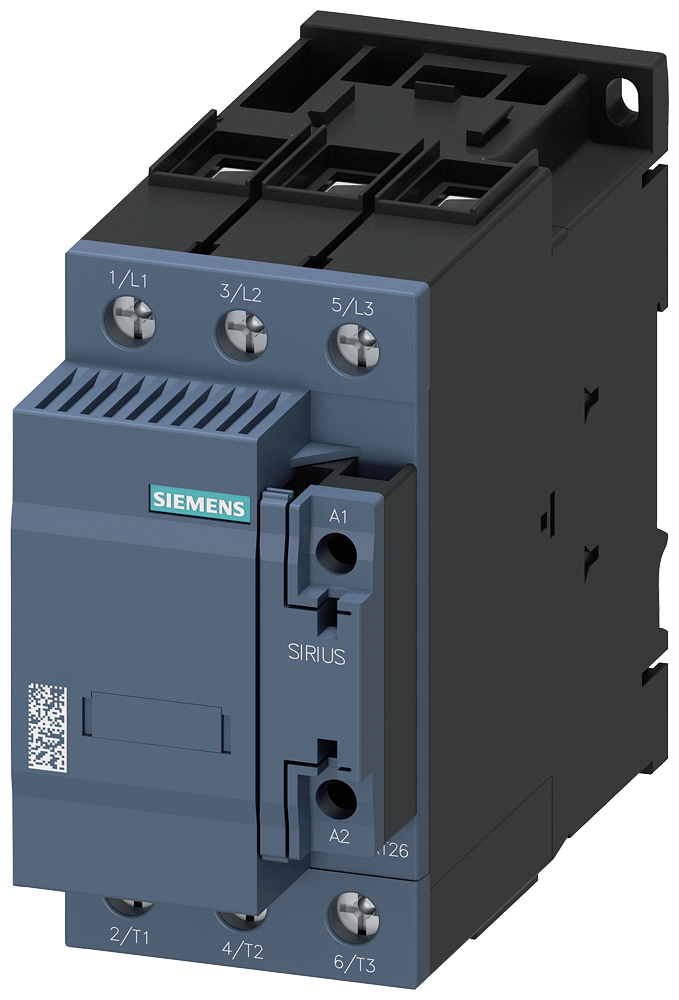 Control Industrial Siemens 3RT2636-1NP35 azul vista del producto