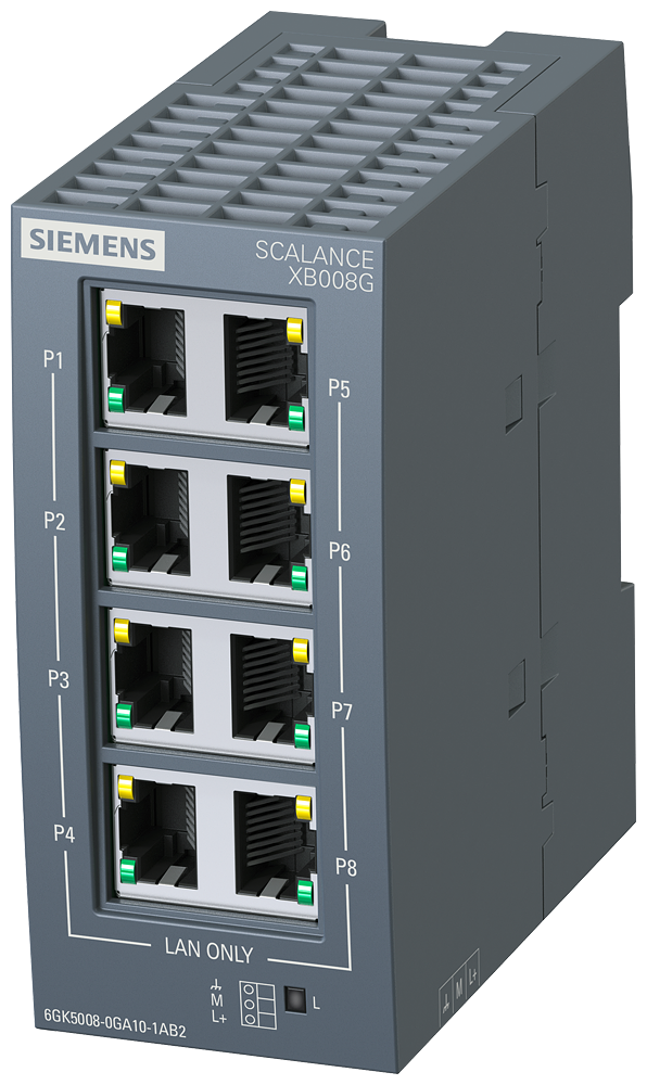 Automatizacion Siemens 6GK5008-0GA10-1AB2 vista del producto