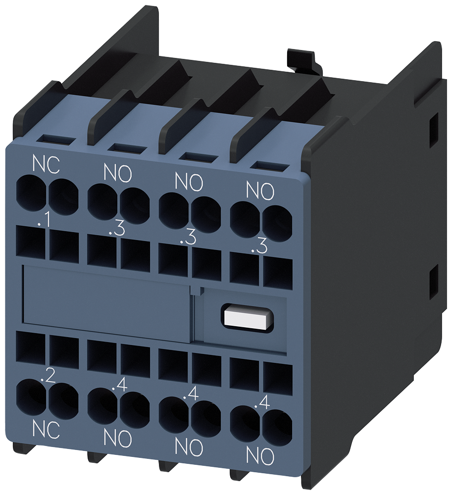 Control Industrial Siemens 3RH2911-2HA31 Bloque de contactos auxiliares frontal para montaje 3NA+1NC