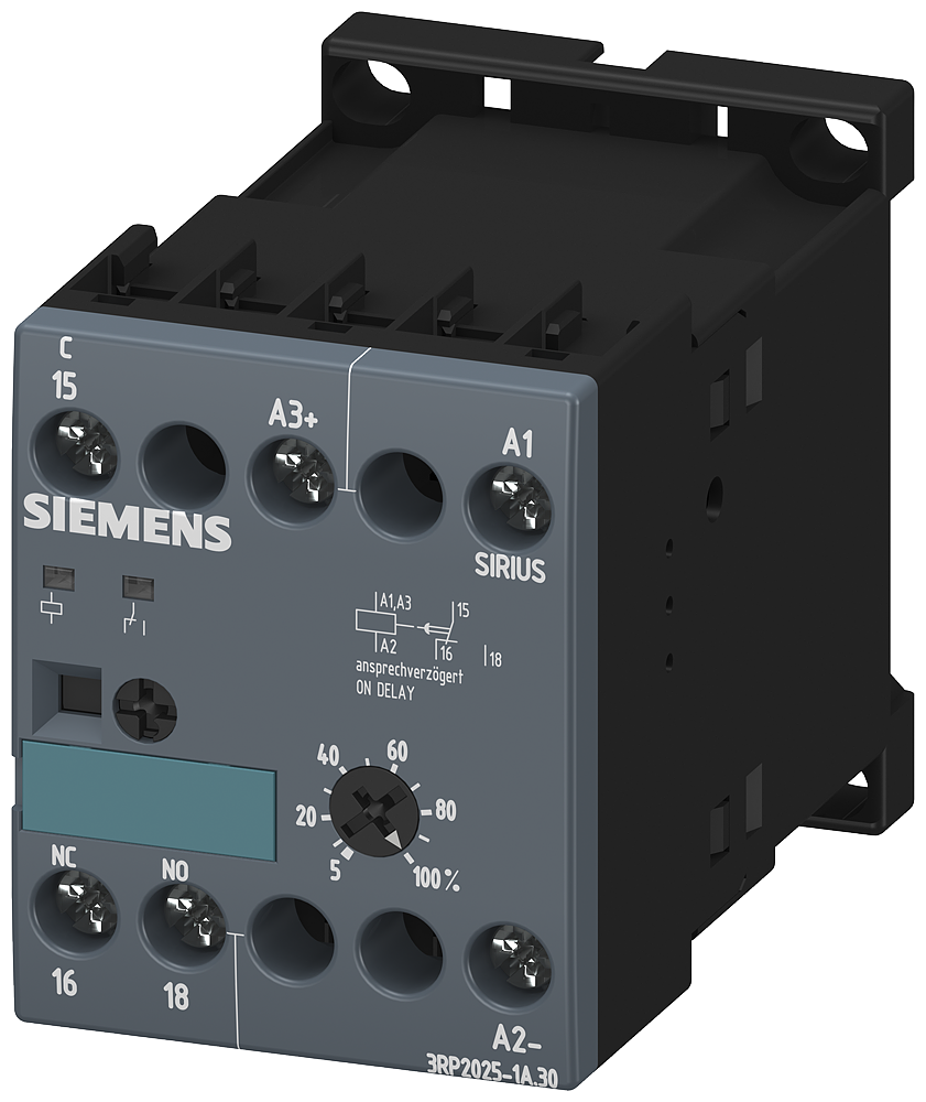 Relé temporizador Siemens 3RP2025-1AQ30 vista del producto