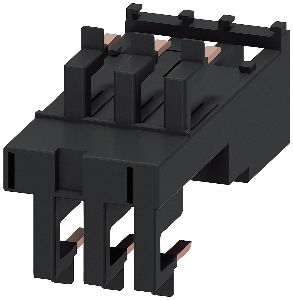 Bloque de conexión de bornes Siemens 3RA2921-2AA00, carcasa gris y contactos de cobre