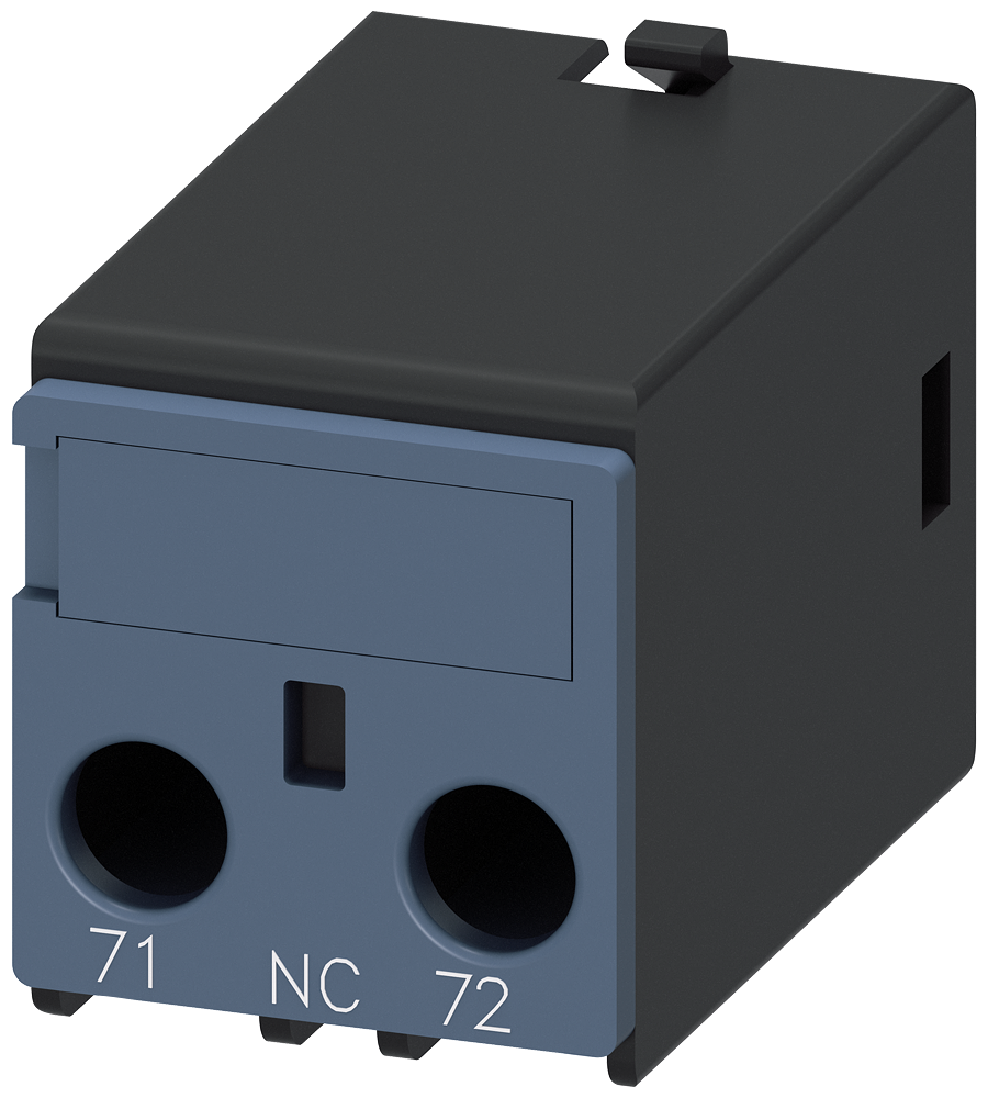 Siemens Control Industrial 3RH2911-1BA01 Bloque de contactos auxiliares 1NC entrada por abajo tornillo