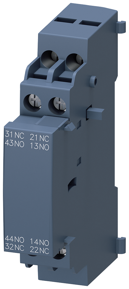 Interruptor auxiliar modular Siemens 3RV2901-1J SIRIUS 2NA 2NC vista del producto
