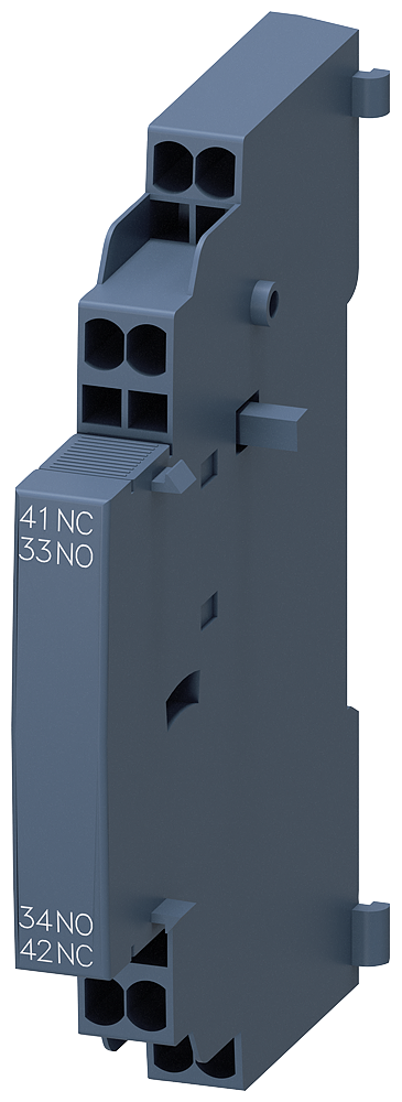 Siemens Interruptor auxiliar adosable 3RV2901-2A SIRIUS lateral 1NA+1NC y Borne de Resorte