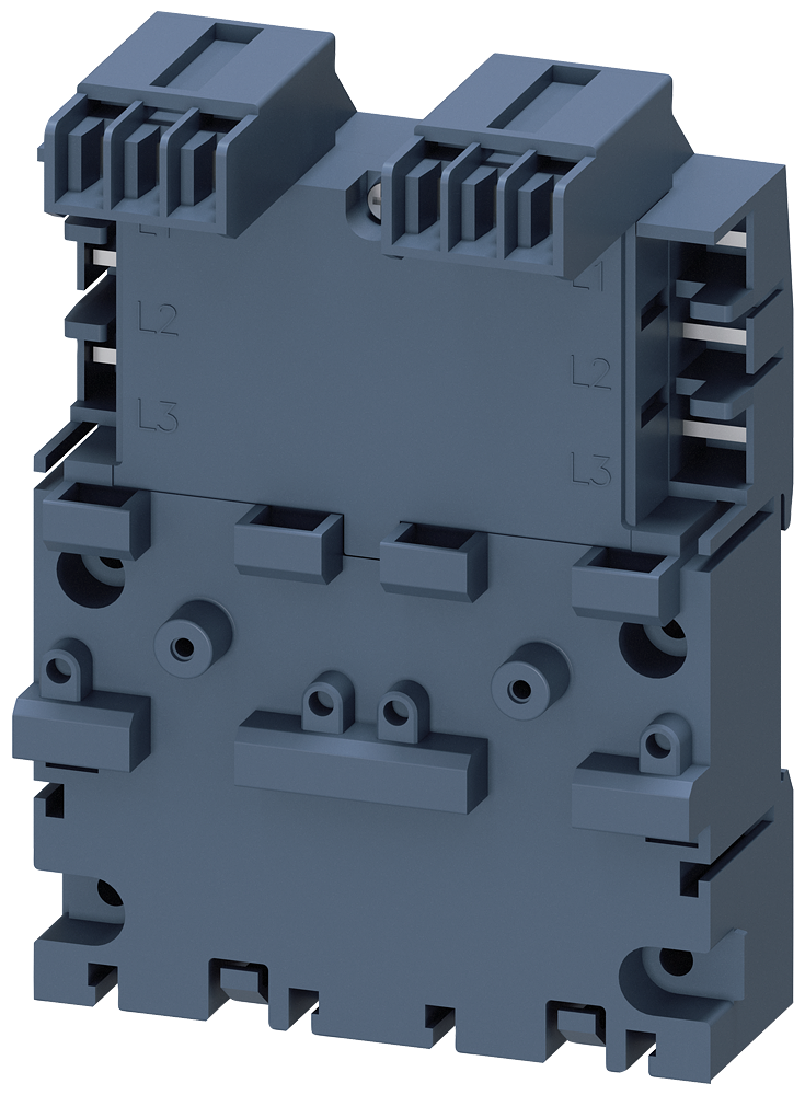 Barra colectora Siemens 3RV2917-4A Embarrado trifásico incluido y conector de ampliación