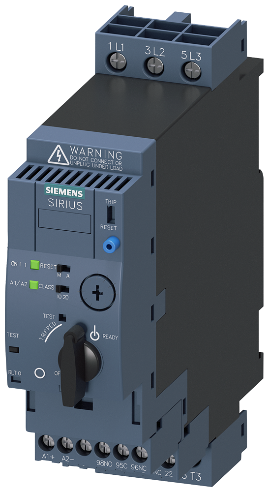 Siemens Control Industrial 3RA6120-1CB32 derivación compacta color azul