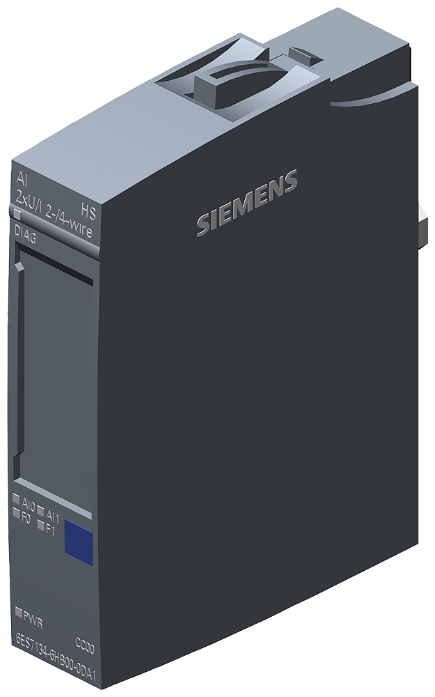 Siemens 6ES7134-6HB00-0DA1 SIMATIC ET 200SP Módulo AI 2x U/I 2-,4-Wire High Speed