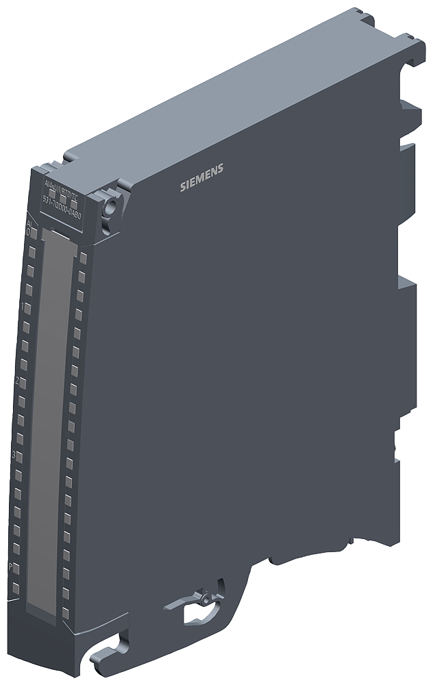 Módulo de entradas analógicas Siemens 6ES7531-7QD00-0AB0 gris vista del producto