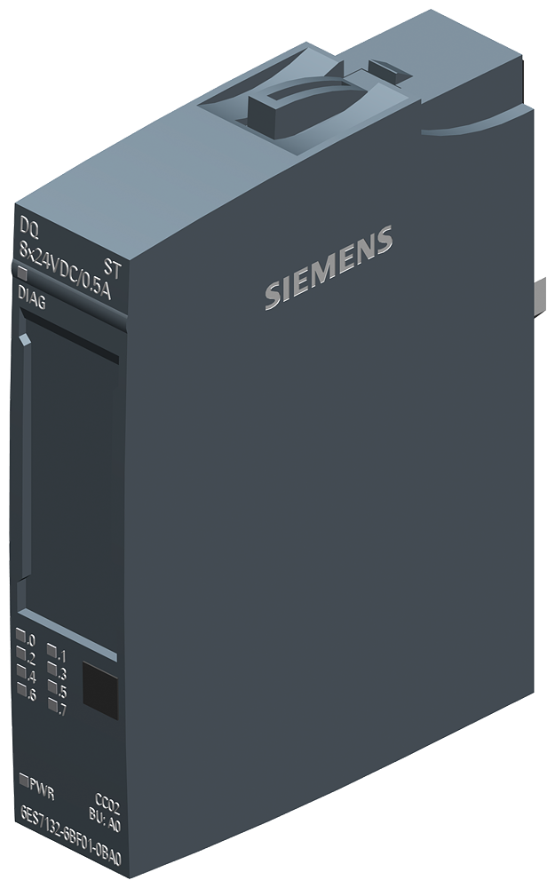 Automatizacion Siemens modelo 6ES7132-6BF01-0BA0 SIMATIC ET 200SP Módulo Salidas 8x 24V DC/0,5A PNP Diagnóstico