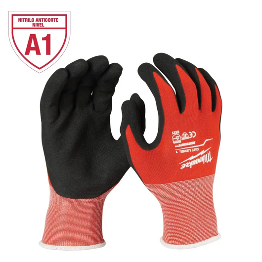 Guantes de Corte de Nitrilo Talla M Milwaukee 48-22-8901