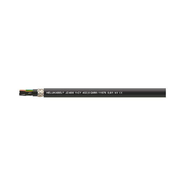 Cable de control y conexión de PVC OZ-600-Y-CY negro 2x1 mm² 2C AWG18 Helukabel 11516