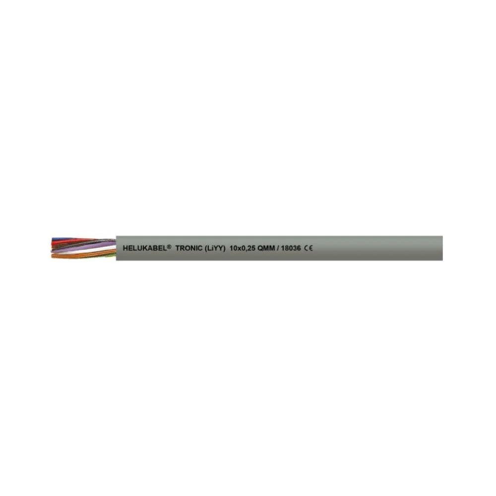  Cable de datos de PVC TRONIC (LiYY) gris 4x0,34 mm² 4C AWG22 Helukabel 18059