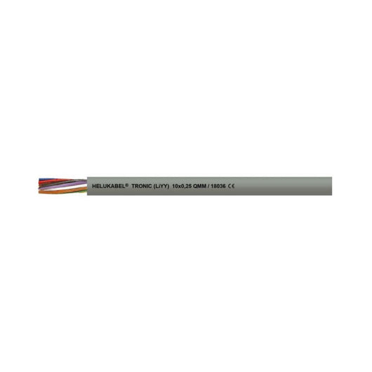  Cable de datos de PVC TRONIC (LiYY) gris 4x0,34 mm² 4C AWG22 Helukabel 18059