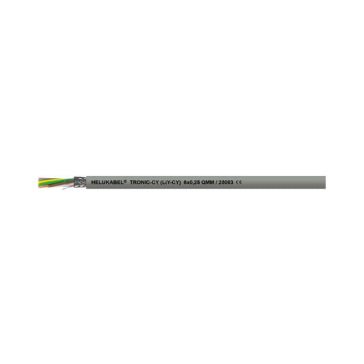 Cable de datos de PVC TRONIC-CY (LiY-CY) gris 4x0,34 mm² 4C AWG22 Helukabel 20058