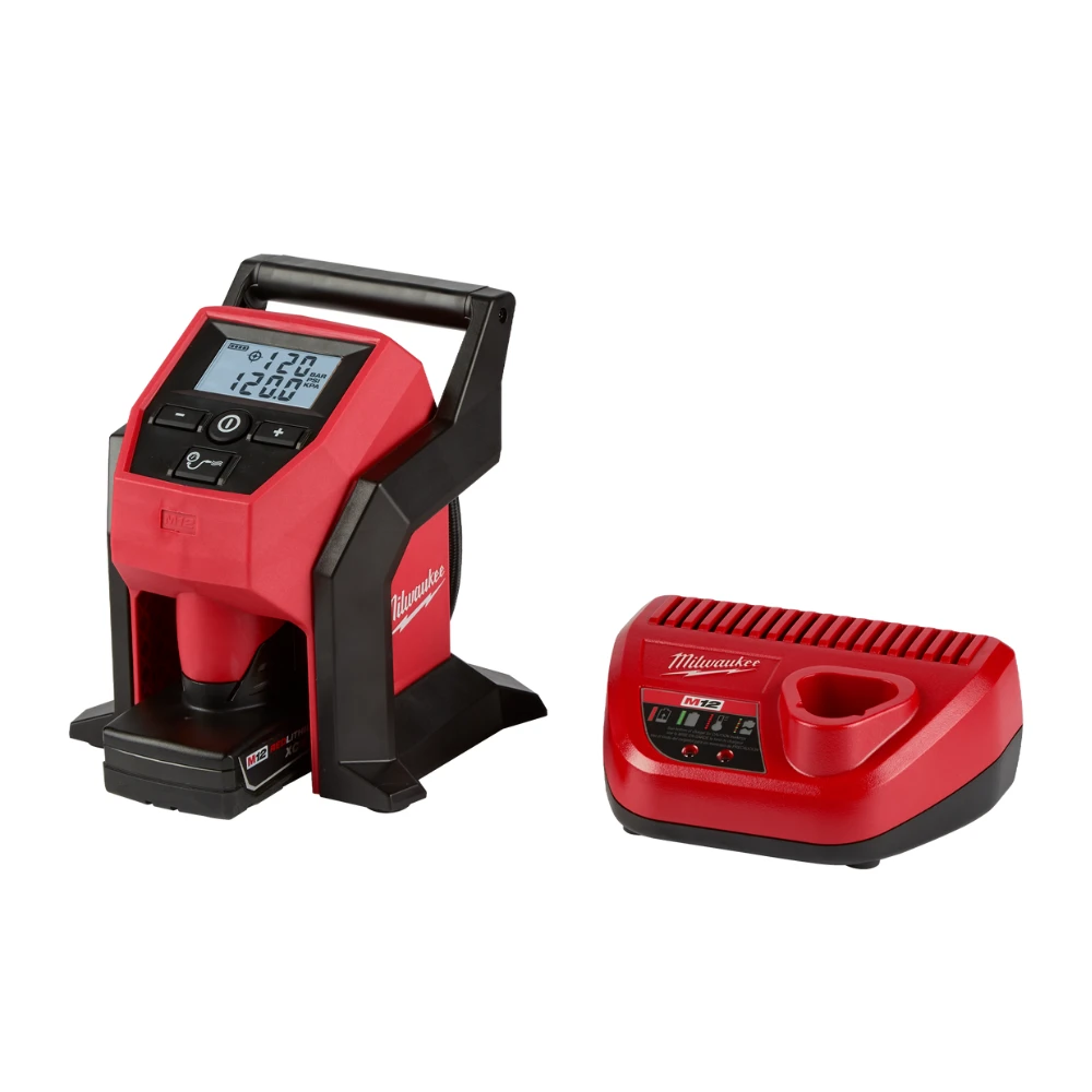 Kit de inflador de neumaticos compacto M12 Milwaukee 2475-21XC