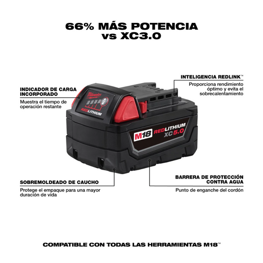 Kit de inicio M18 REDLITHIUM XC5.0 Milwaukee 48-59-1850