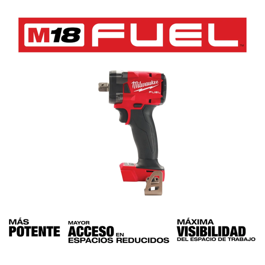 Llave de impacto compacta M18 FUEL 1/2" Milwaukee 2855P-20