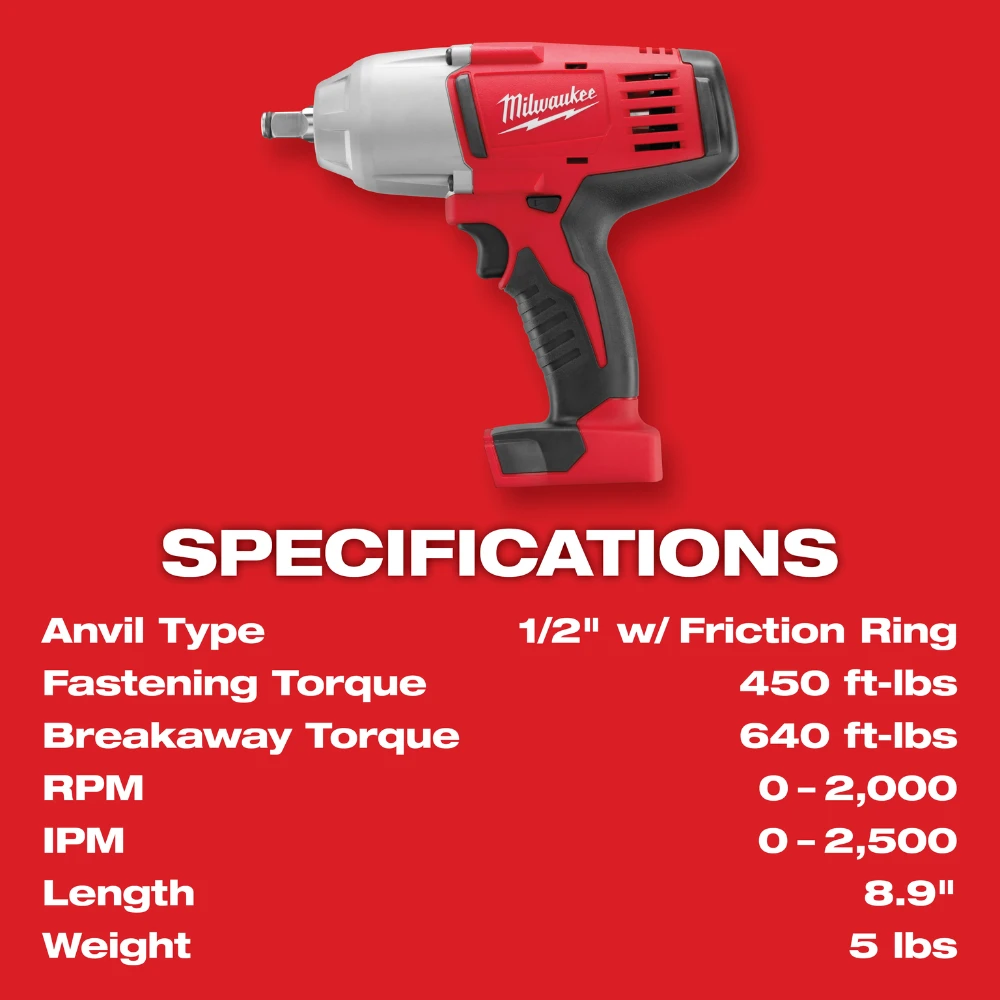 Llave de Impacto Inalambrica de 1/2 Milwaukee 2663-20