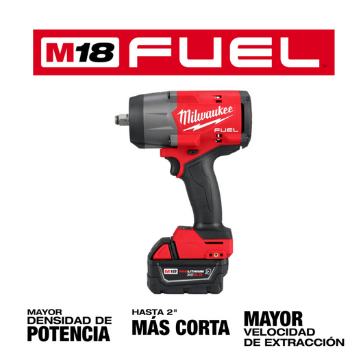 Llave de impacto alto torque M18 FUEL 1/2" kit de anillo de friccion Milwaukee 2967-22