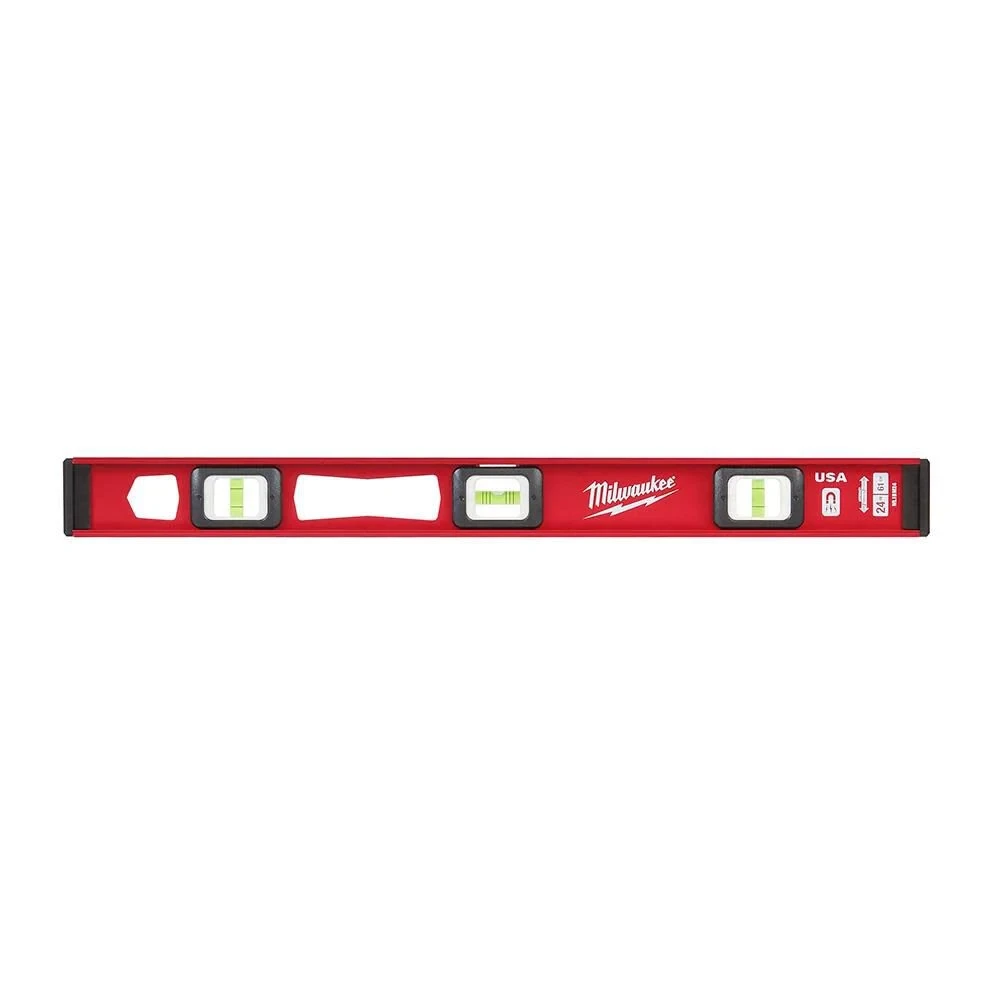 Nivel magnético para perfil en doble T de 24" Milwaukee MLIBM24