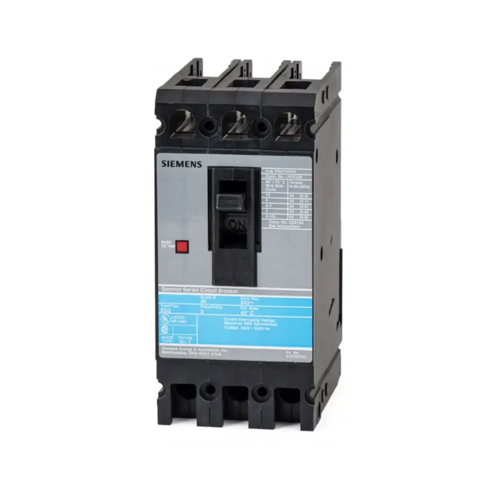 Disyuntor de circuito Siemens MX2:ED43B020MX vista del producto