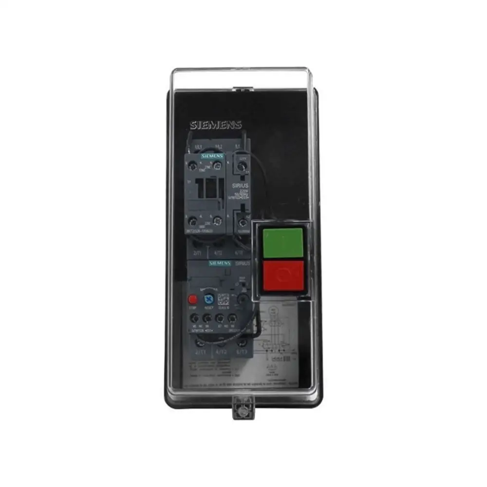 Siemens Contactor 3RE5110-1JA17-1AK6 115 V AC Envolvente S00 Pulsador rojo verde