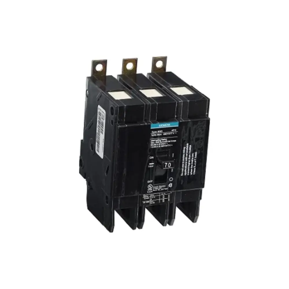 Siemens MXBQD370 BQD Disyuntor Trifásico De Protección Para Tableros Industriales 3P 70A