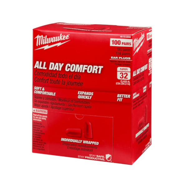 Tapones para oídos de Seguridad Milwaukee 48-73-3006