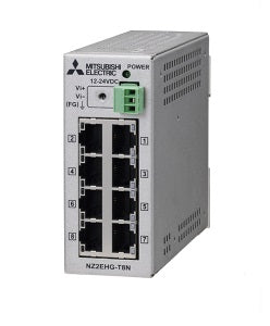 Switch industrial de 8 canales, 10/100/1000 Mbps Mitsubishi NZ2EHG-T8N