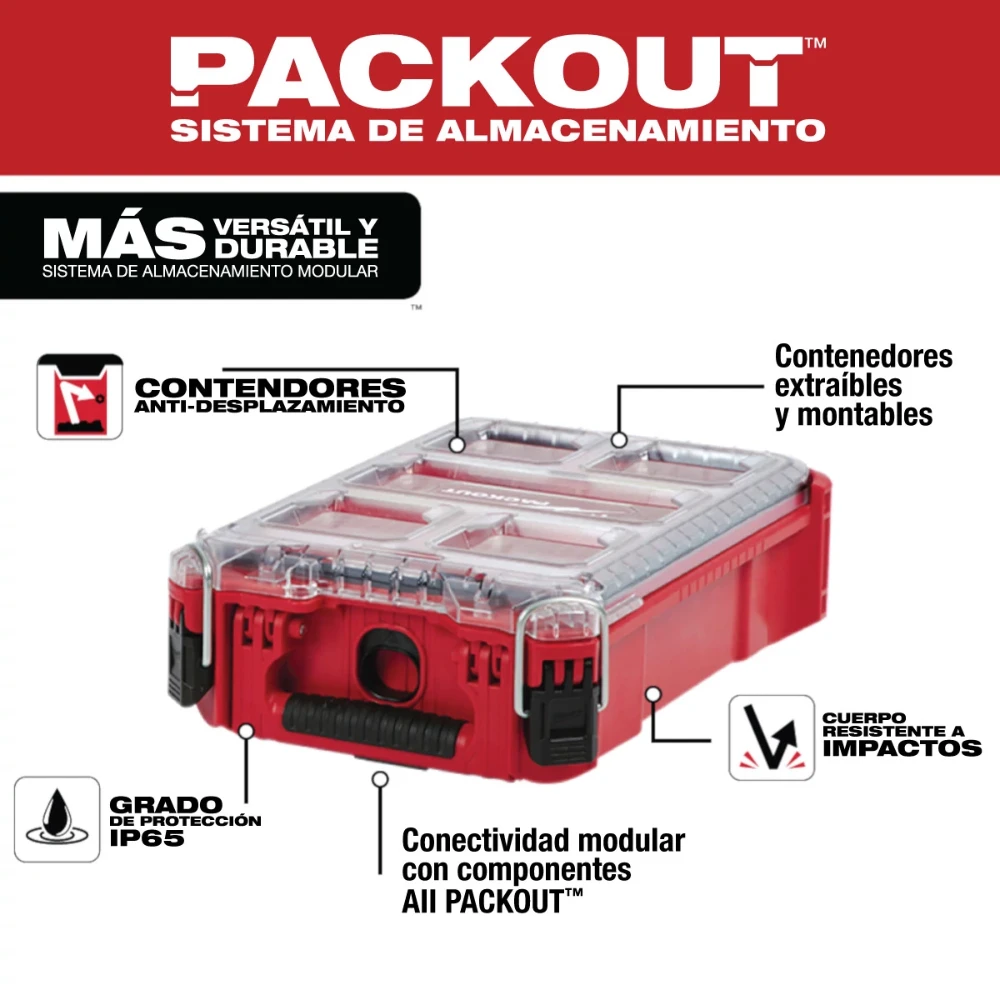 Organizador compacto Milwaukee PACKOUT 48-22-8435
