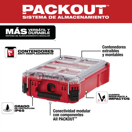 Organizador compacto Milwaukee PACKOUT 48-22-8435