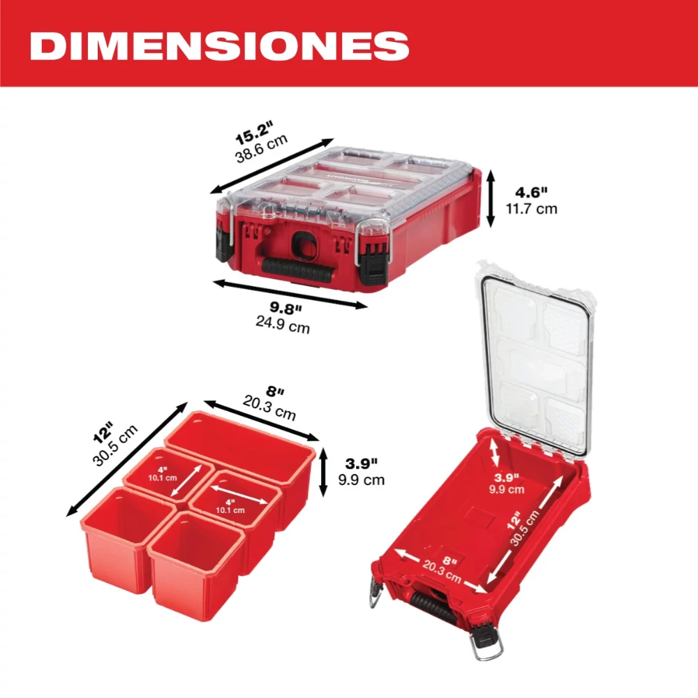 Organizador compacto Milwaukee PACKOUT 48-22-8435