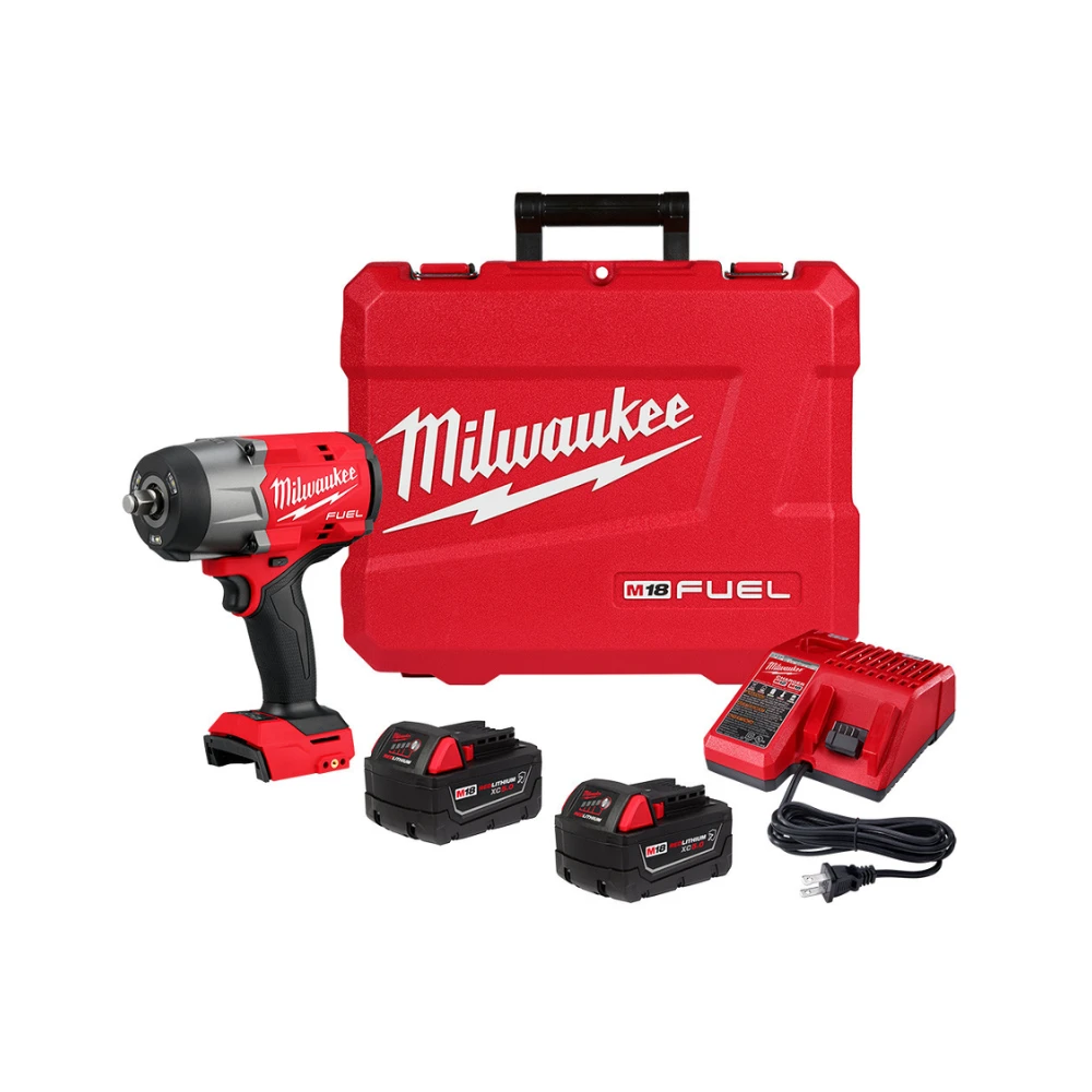 Combo Llave de Impacto M18 Fuel 1/2" + Juego de 15 dados Shockwave + Guantes de trabajo Milwaukee P126-2967