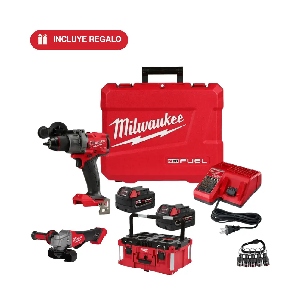 Combo Rotomartillo + Esmeriladora + Packout + Portabrocas P226-2904