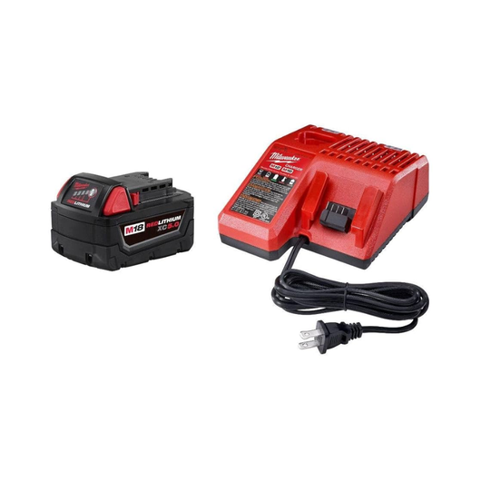 Combo Milwaukee Taladro percutor/atornillador de 1/2" M18 Fuel + Batería Y Cargador Kit M18 + Kit Puntas shockwave 34pzs