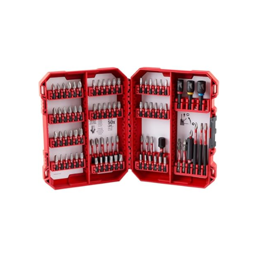 Combo Milwaukee Taladro percutor/atornillador de 1/2" M18 Fuel + Batería Y Cargador Kit M18 + Kit Puntas shockwave 34pzs
