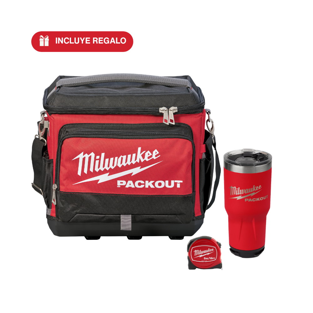 Herramientas Industrias GSL P326-8302 vista del producto Packout kit con hielera, vaso y flexómetro