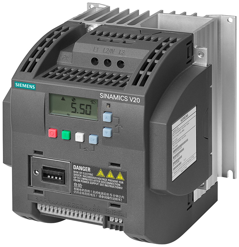 SINAMICS V20 Siemens 6SL3210-5BE23-0UV0 vista del producto
