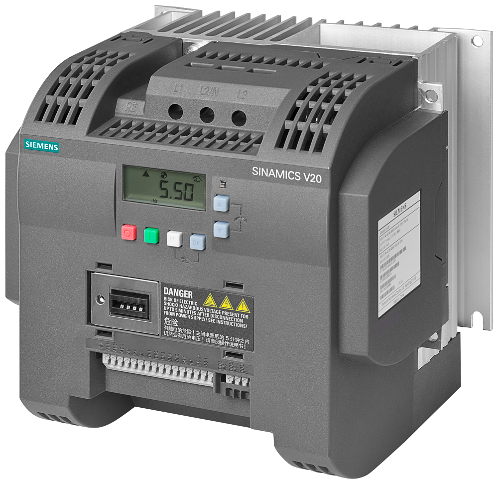 Variador SINAMICS V20 Siemens 6SL3210-5BE25-5CV0 vista del producto